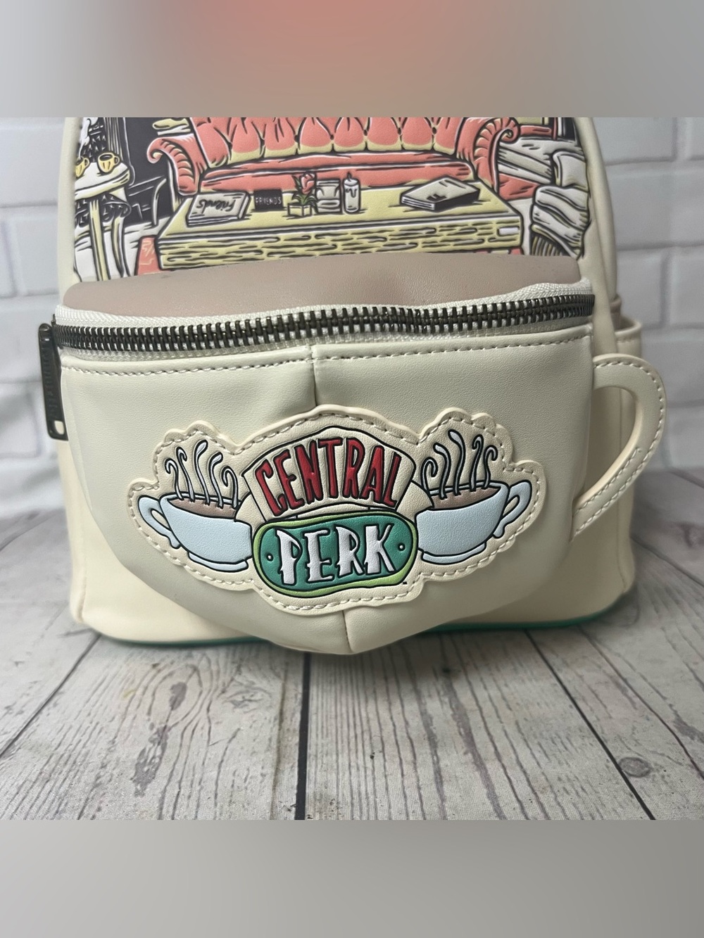 NWT Loungefly Friends Central Perk Domed Coffee Mug Scented Mini Backpack - Picture 4 of 12